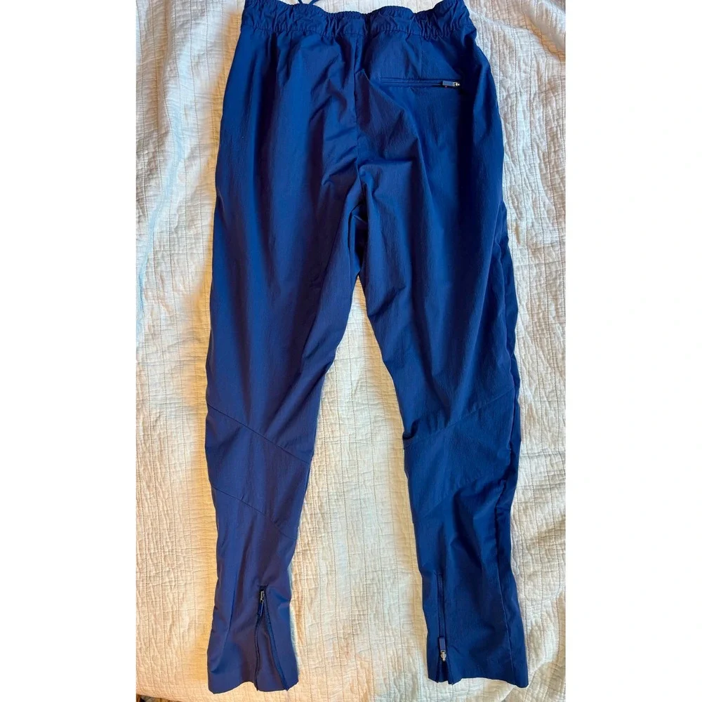 Jordan 23 Engineered Track Pants Navy Blue Nylon Tapered Zipper Cuffs Mens Small
